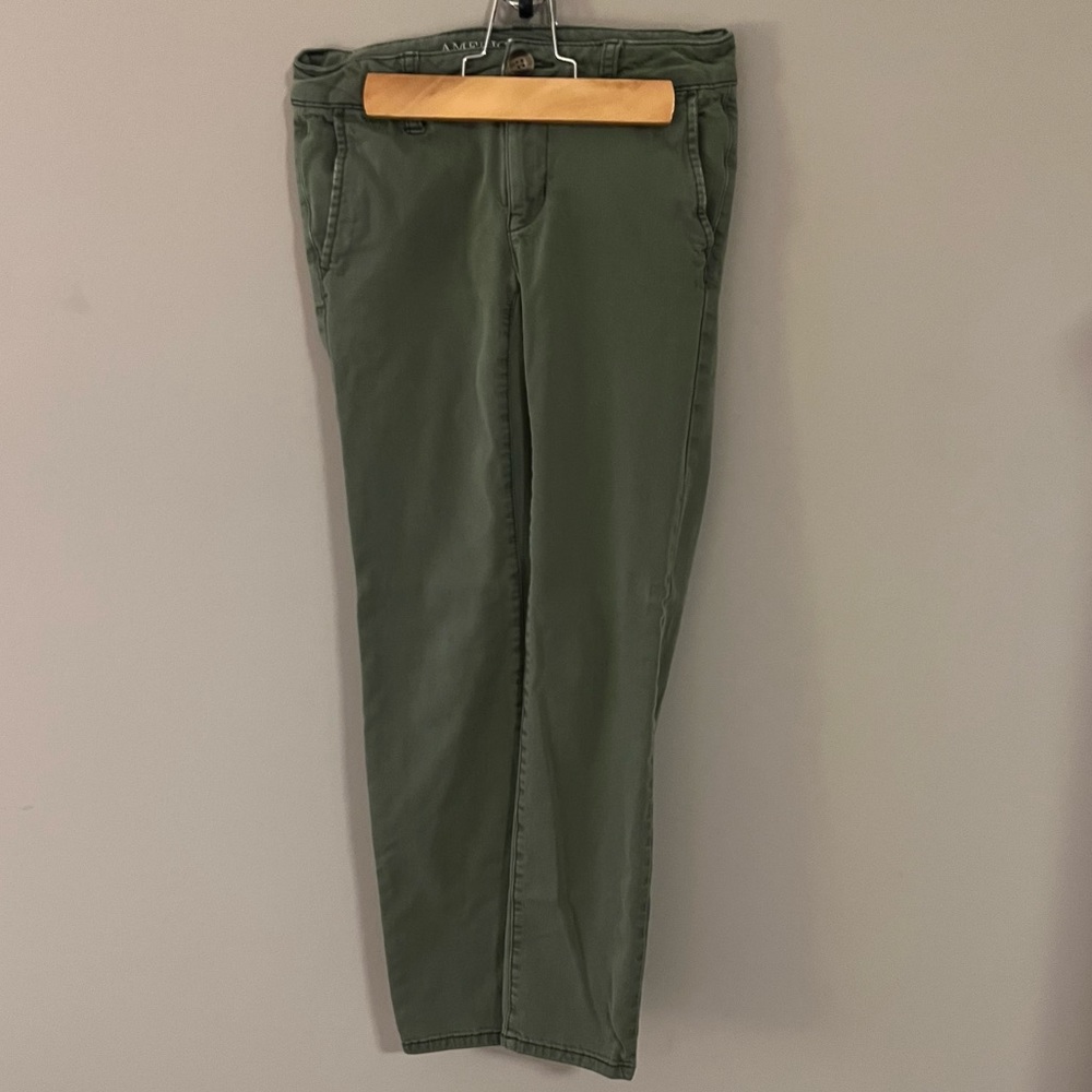 Hunter Green American Eagle Skinny Pants